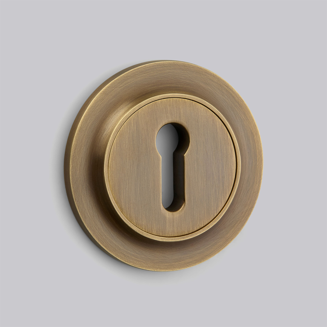 53mm Plain Escutcheon - Standard Keyhole